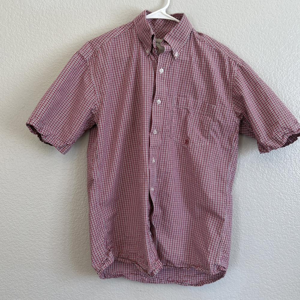 Roper Western Shirt Mens Multicolor Plaid Short Sleeve Button Down Pockets S